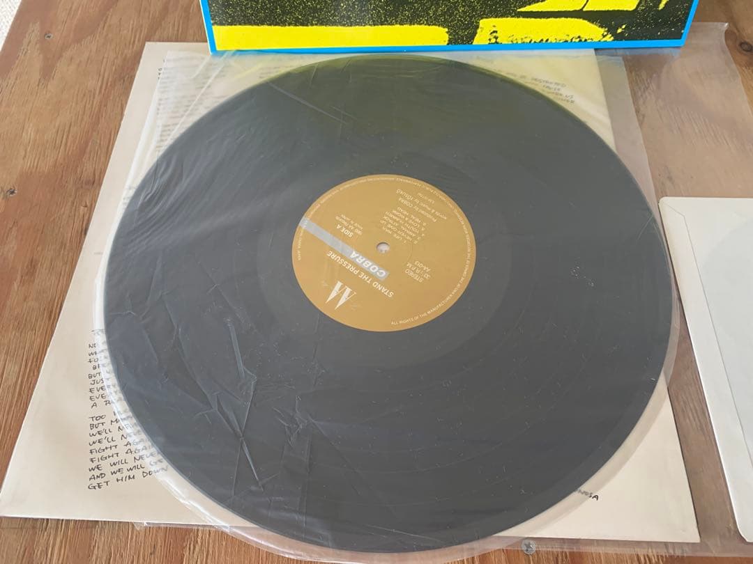 COBRA stand the pressure レコード　ソノシート付き