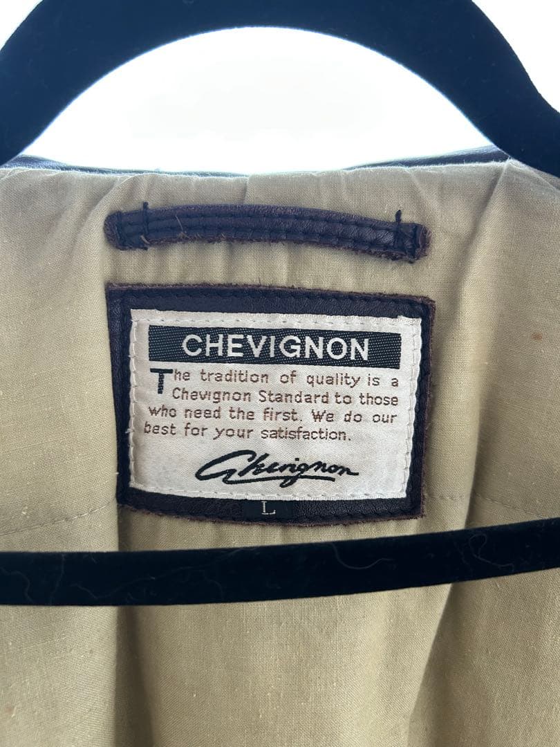 CHEVIGNON レザージャケット　シェビニオン　80s 90s