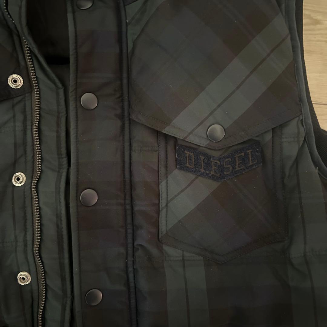 DIESEL ダウンベスト チェック XL