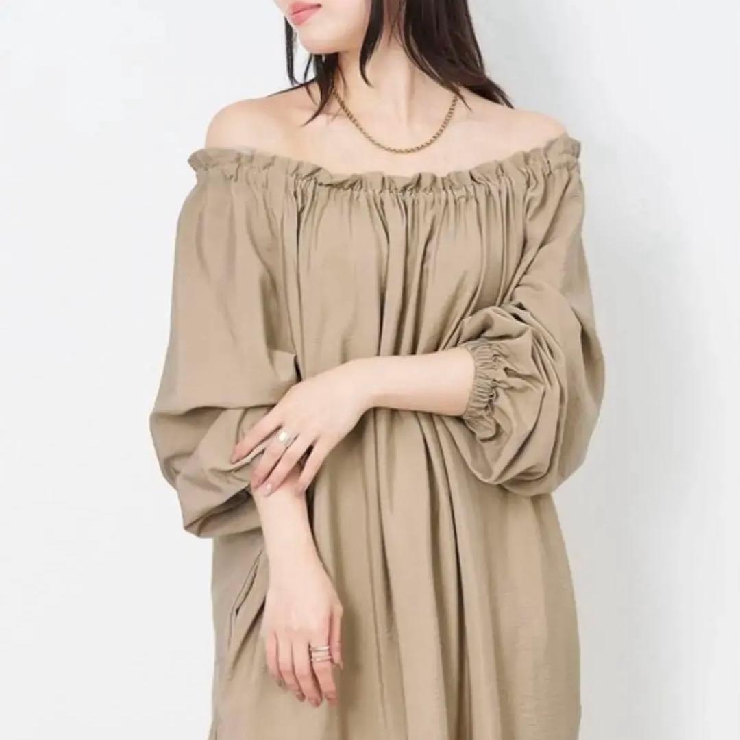 《専用》MICA&DEAL 2WAYワンピース マキシ リボン 黒 洗える F