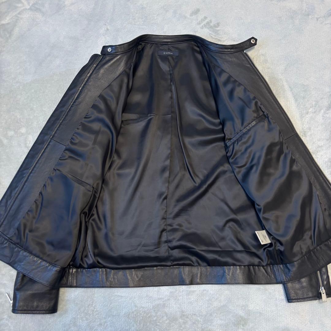 美品✨Lサイズ ラムレザー RAGEBLUE シングル ライダース 羊革 黒