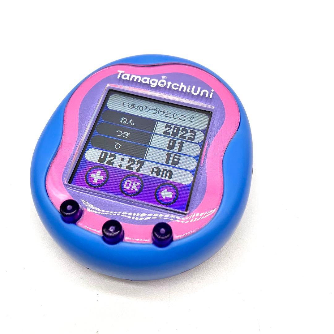 たまごっちユニ ブルー tamagotchi uni バンダイ　動作確認済