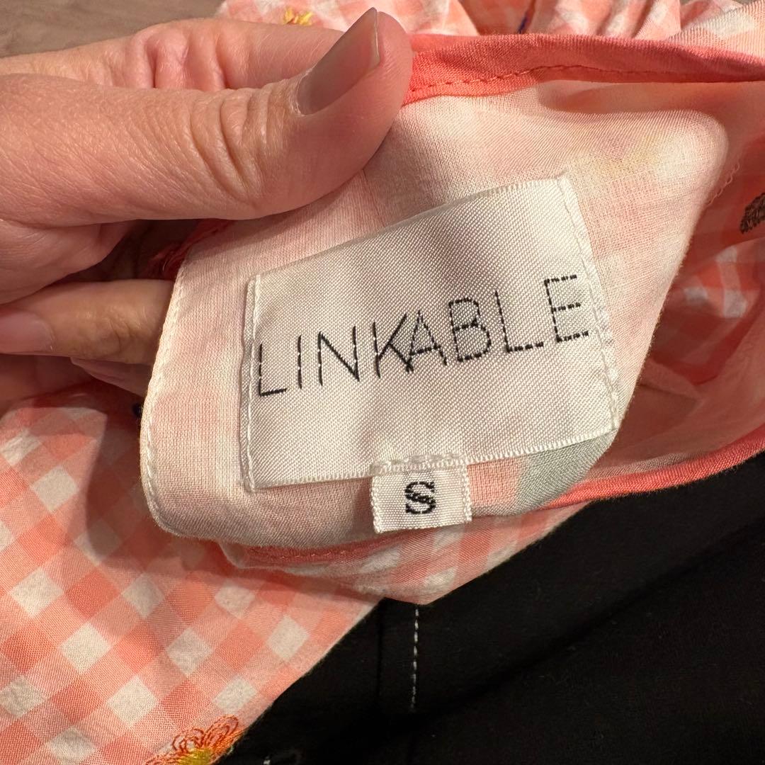 最終価格【美品】linkableリンカブルフラワーエンブロイダリーワンピース