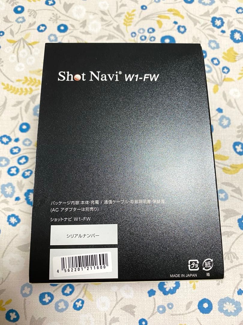 ショットナビ　GPS ゴルフウォッチ　距離計　腕時計　W1-FW