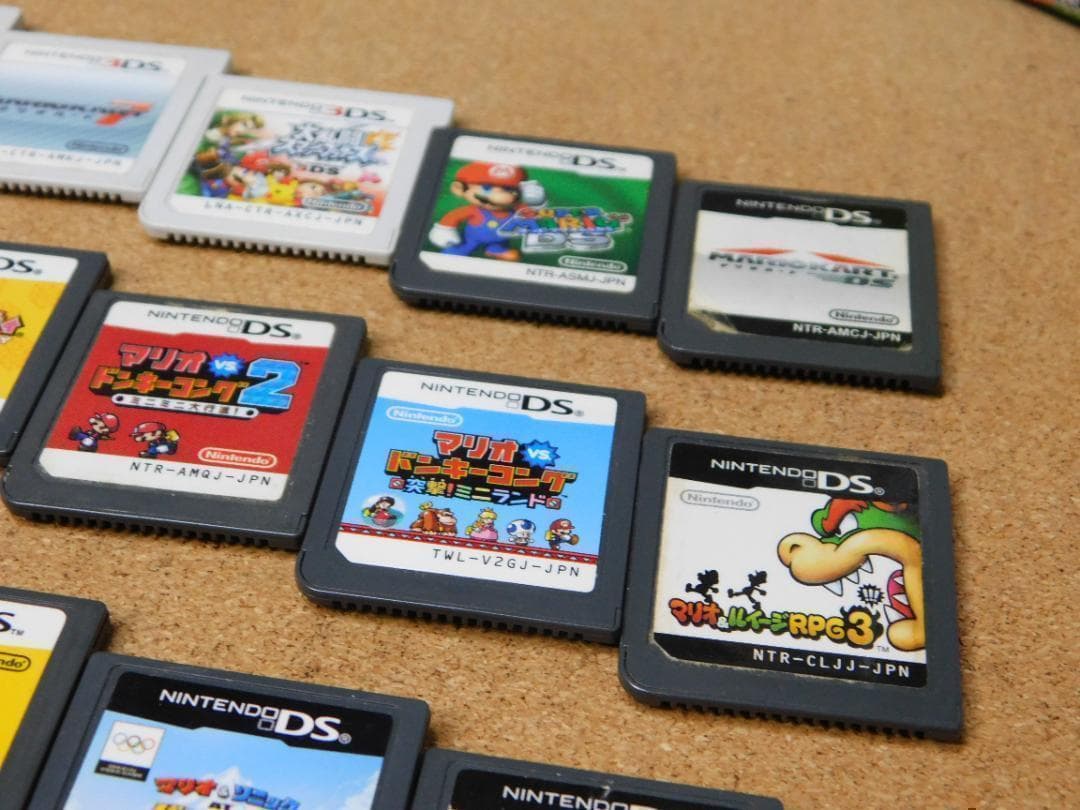 ＠マリオ関連３ＤＳ・ＤＳソフト１４本　マリオメーカー・マリオカート・ブラザーズ他