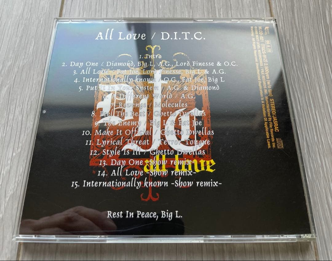 洋楽 D.I.T.C / ALL LOVE