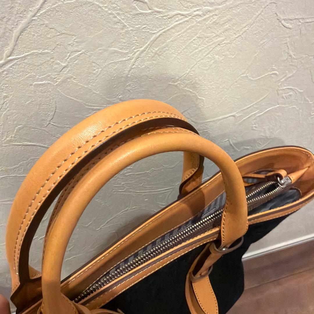 ウールレザートートバッグ
