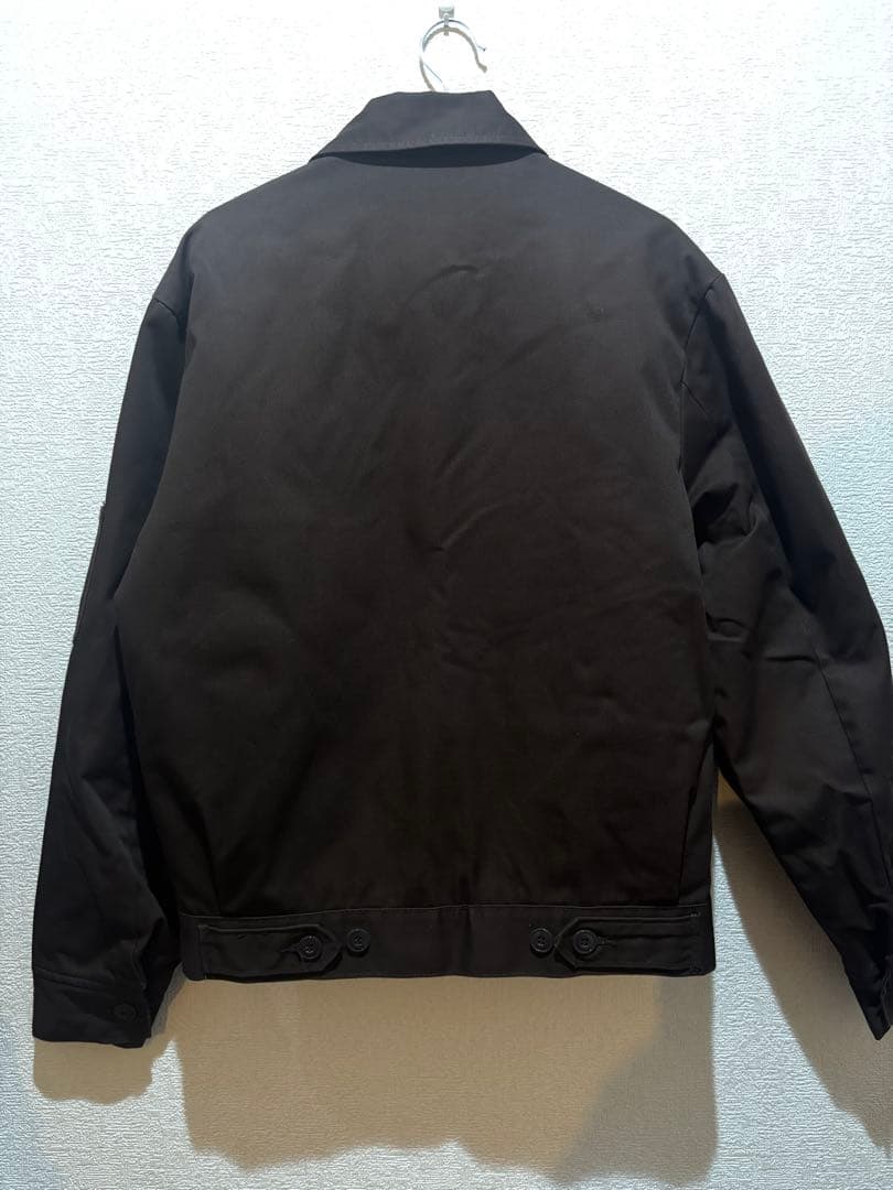 Dickies ブラウン ジップアップジャケット キルティング