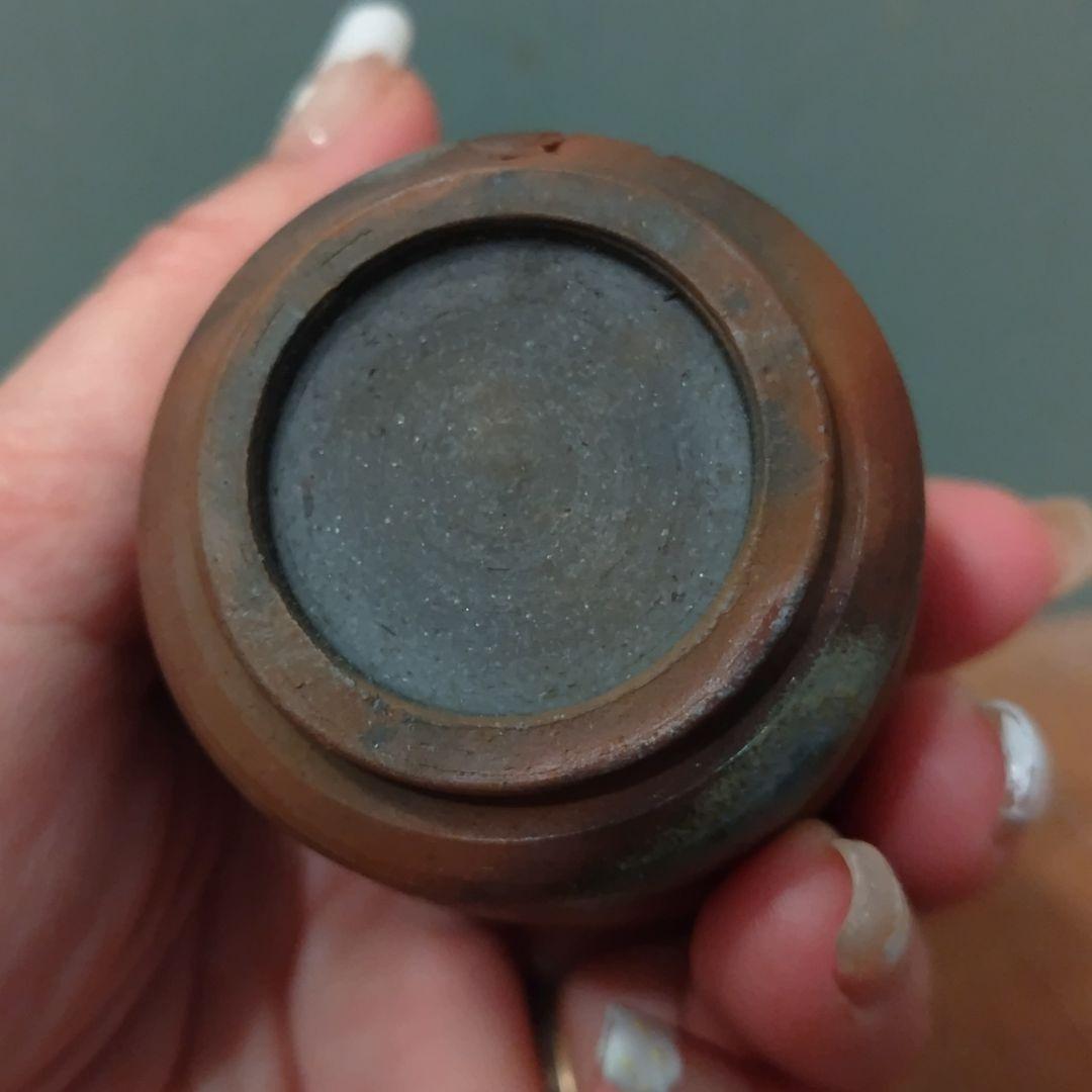 備前焼　徳利＆ぐい呑セット　酒器　岡山伝統工芸品　青備前