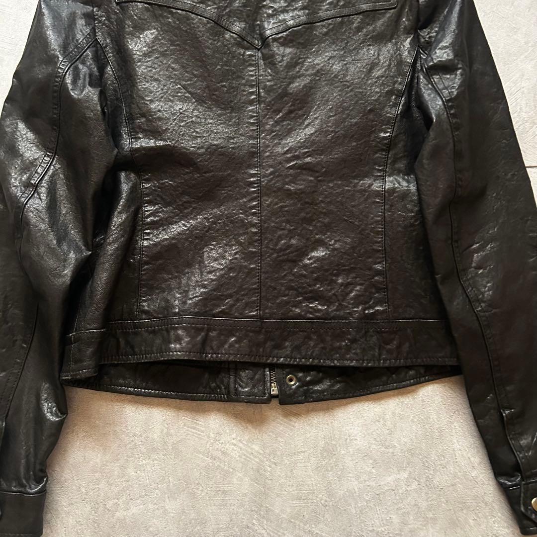 ジャケット・アウター grunge gimmick leather jacket y2k black