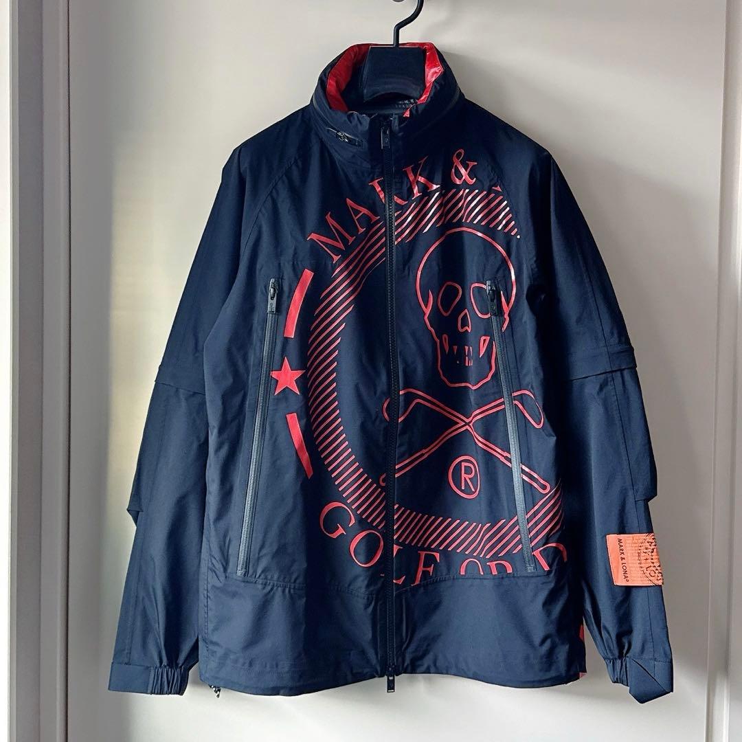 美品 ★ MARK&LONA セットアップ レインウェア パーカー パンツ 黒