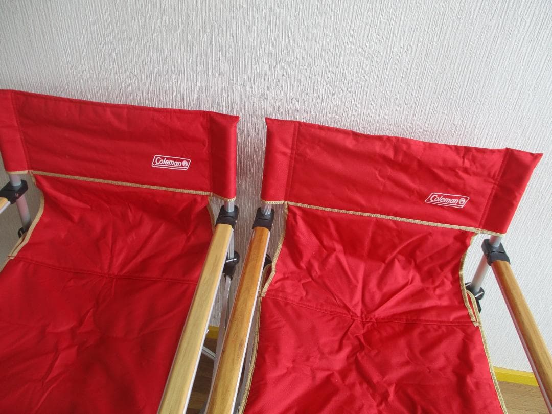 Coleman コールマン スリムキャプテンチェア レッド 2脚セット