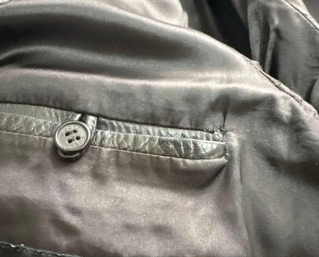 GUCCI レザージャケット　ライダース　本革