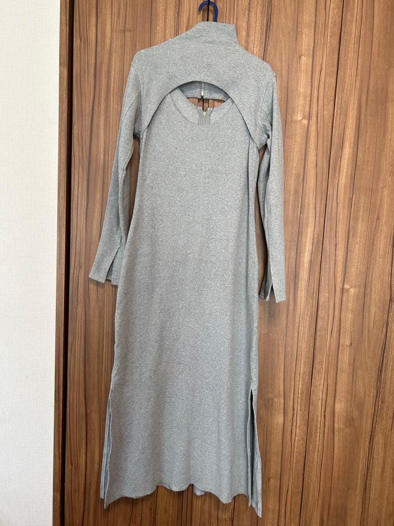美品★ LAYERED LIKE SWEAT DRESS