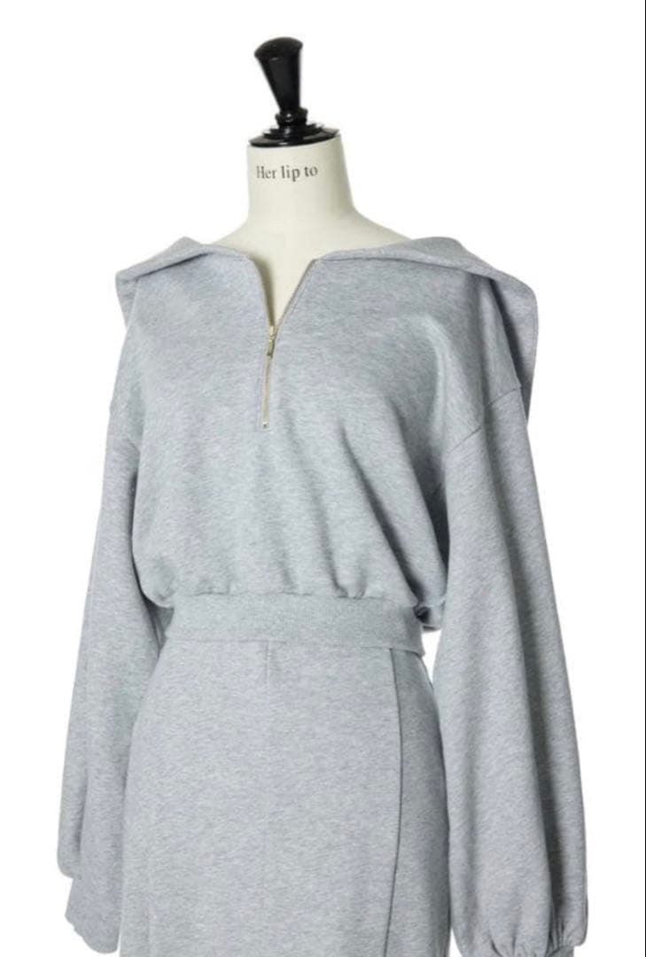 新品 Herlipto Half Zip Sweat Dress S