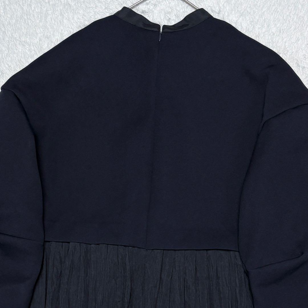 【美品】ランバンオンブルー 24aw シャツ スカート コンビ ワンピース