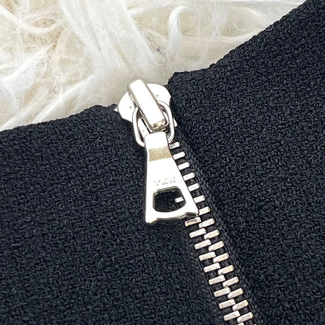新品✨ タグ付 アドーア アシメ ロングワンピース ドレス ドレープ フレア 黒