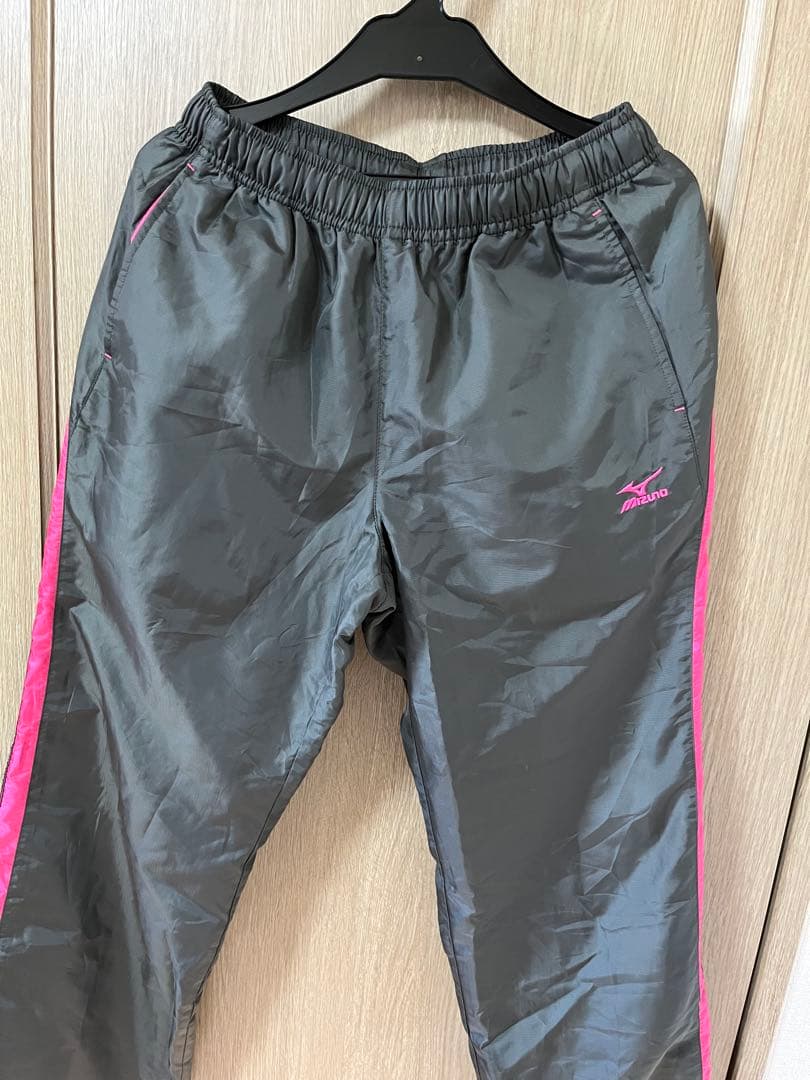 Mizuno ウォームアップジャケット&ズボン　グレー/ピンク