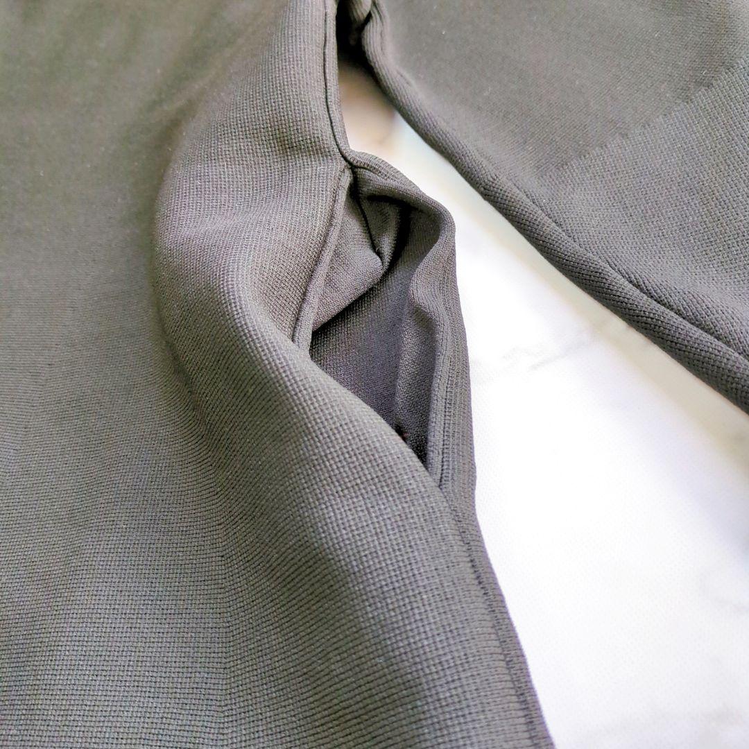 OMMO TENT LINE KNIT OP ロングワンピース バイカラー 黒