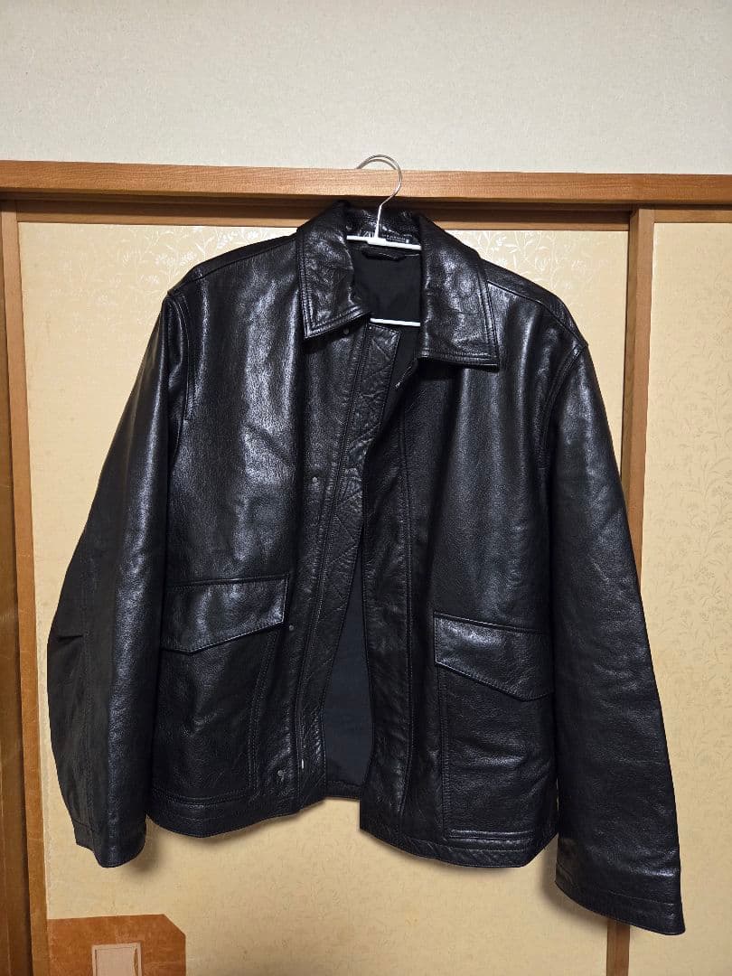 ZARA 黒 レザージャケット EU M A2　定価39900