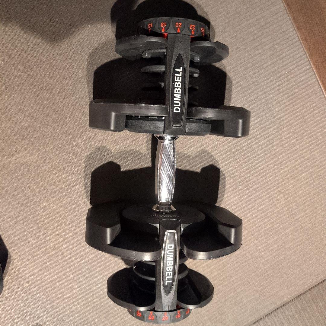 あかまる　DUMBBELL 可変式ダンベル 40kg 置台付②