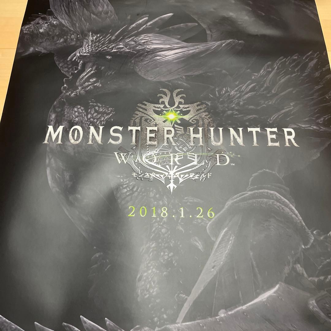 PS4 モンスターハンター:ワールド　非売品ゲームポスター