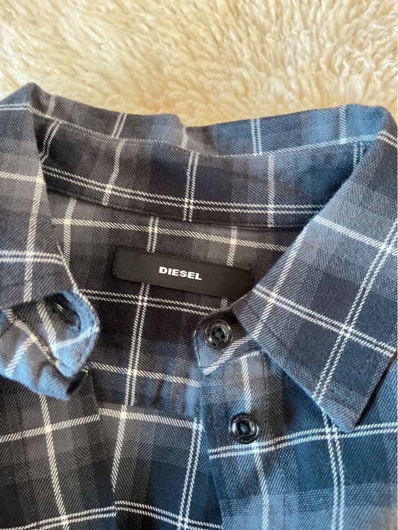 【未使用♡】DIESEL ジップアップコルセット付き　チェックシャツ　ワンピ