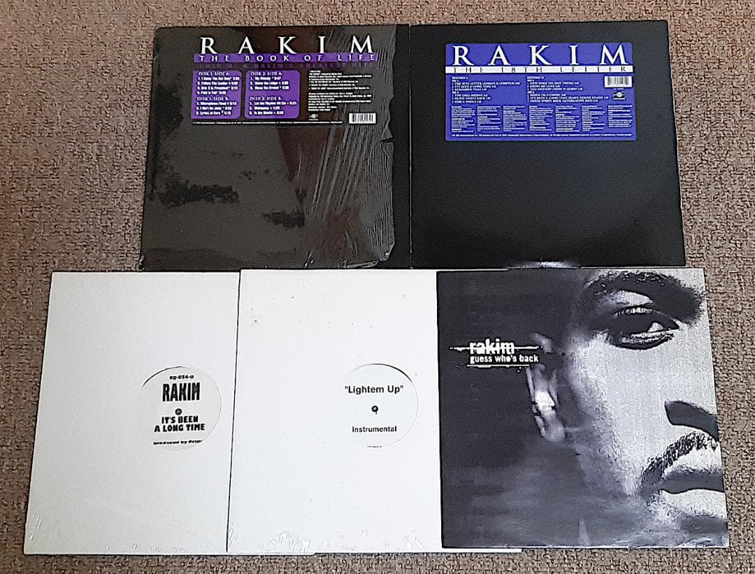 Rakim(ラキム) レコード5枚セット LP2枚 シングル3枚 まとめ