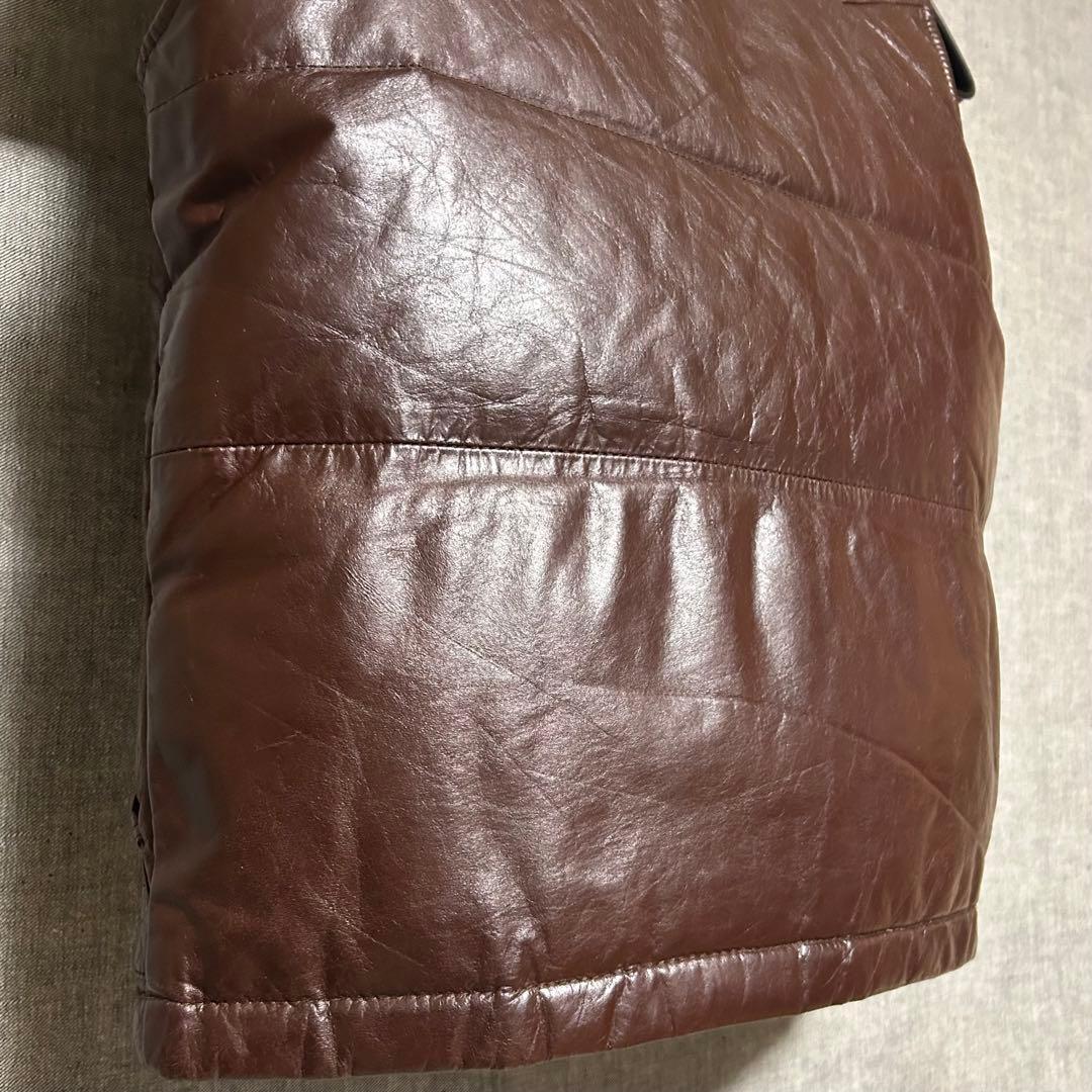 Haruf ハルフ　ホースレザーダウンベスト　馬革　ダウンベスト　Lサイズ