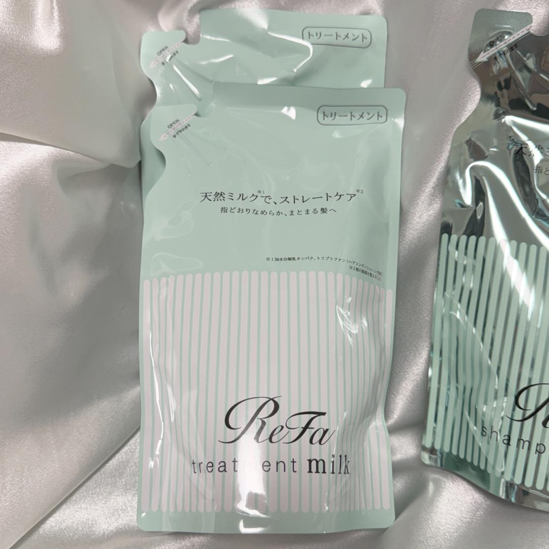 え*ん様 4袋 ReFa ミルクプロテインストレート 詰め替え シャンプー トリ