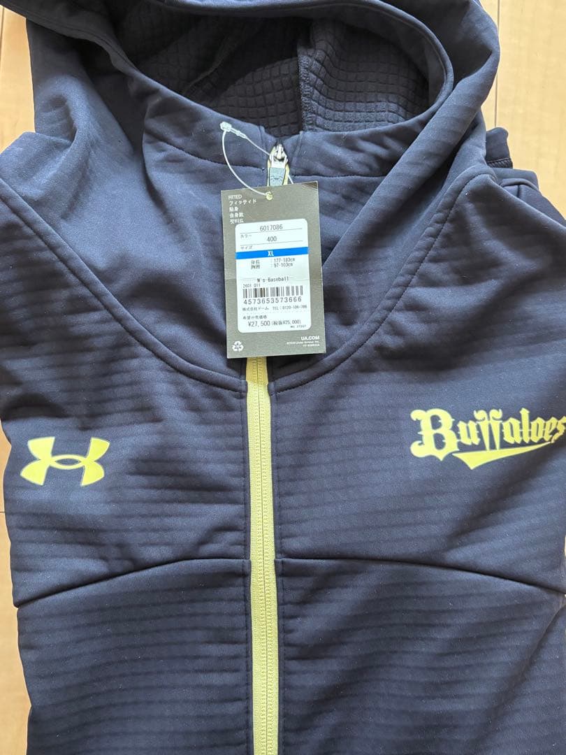 オリックスバファローズ　3レイヤーフーディジャケット XL