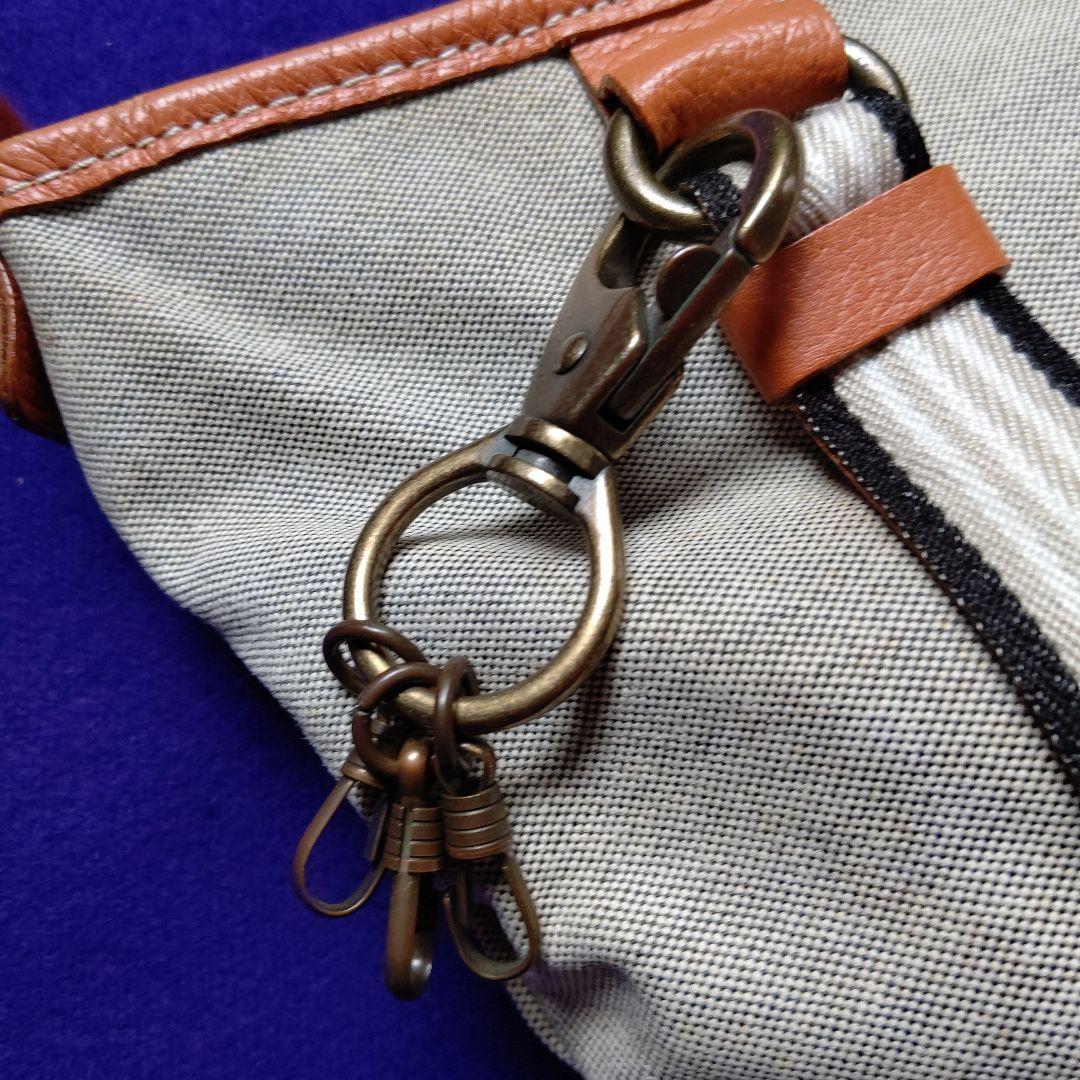 BURBERRYキャンバスショルダーバッグ