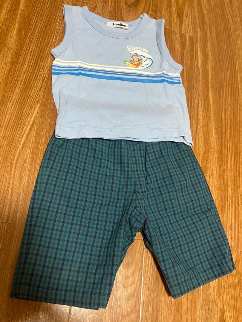 ファミリア　タンクトップ　リバーシブルパンツのセット