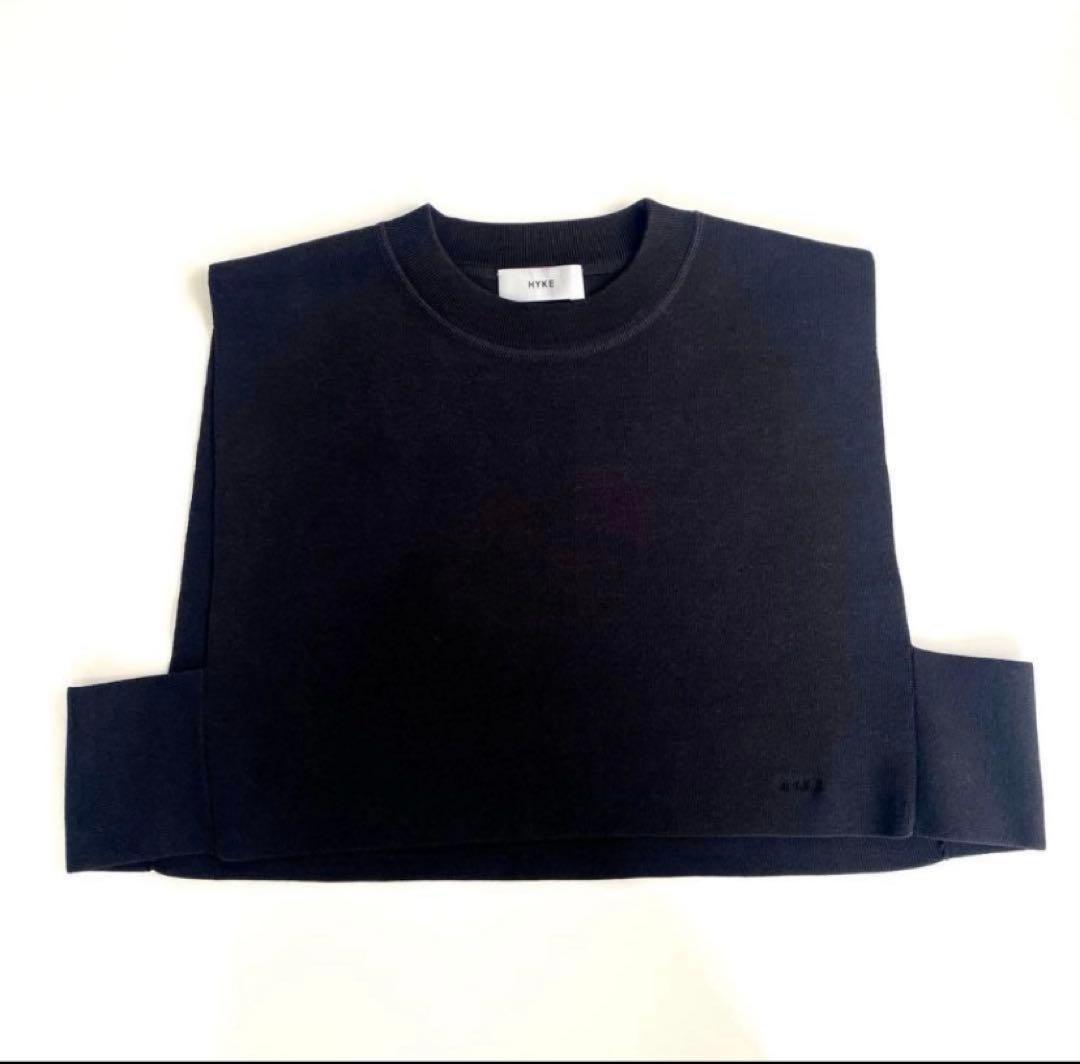 HYKE CROPPED TOP SWEATER ベスト