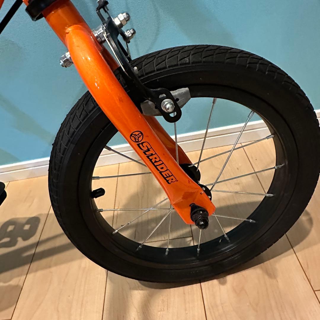 STRIDER 14x ストライダー オレンジ スタンド・ペダル付き 未使用級