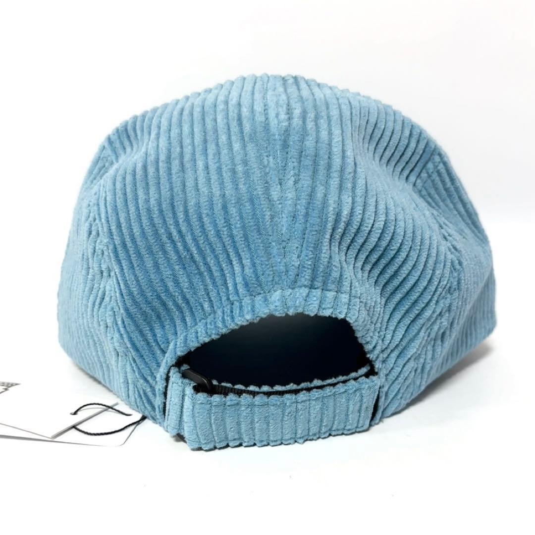 新品 デヴァローゴルフ コーデュロイ ジェットキャップ ブルー 刺繍 日本製