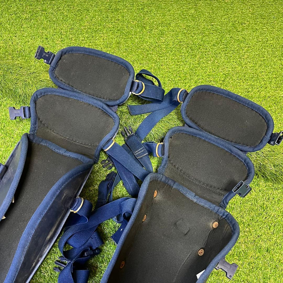 ZETT J.S.B.B キャッチャー レガース 軟式野球 ネイビー 65cm