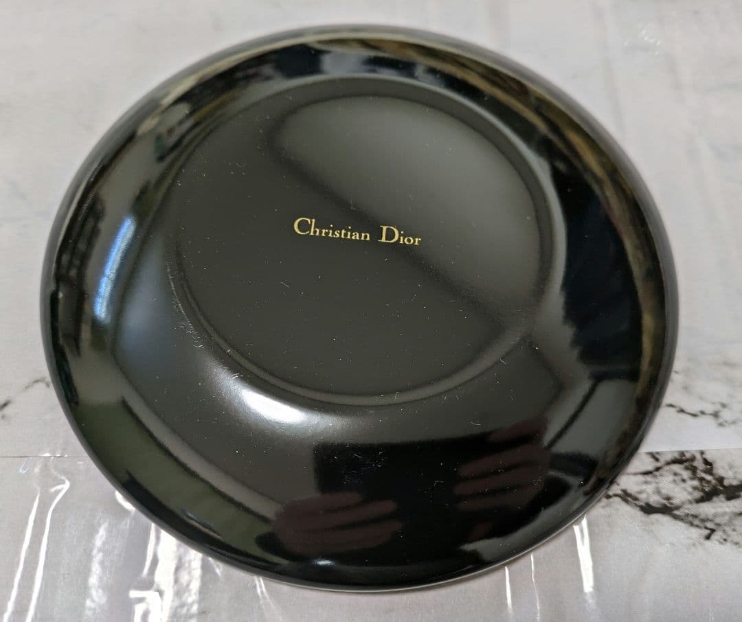 クリスチャンディオール　銘々皿　黒　合成漆器3枚入りChristian Dior