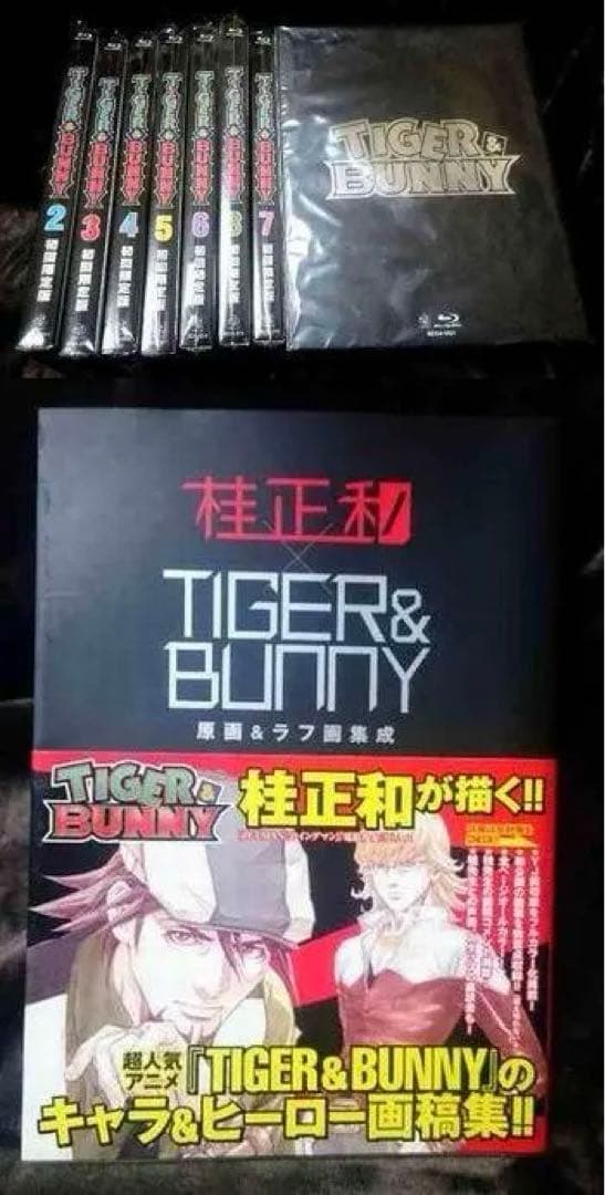 DVD TIGER&BUNNY タイガー&バニー 初回限定版2～9巻＆ラフ画集成