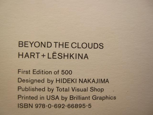 Hart+Leshkina　BEYOND THE CLOUDS　限定500部