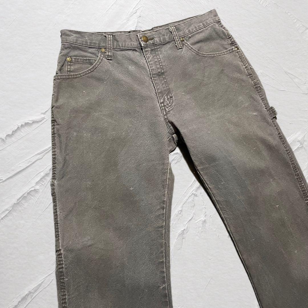 Dickies ペインターパンツ ダック フェード グレー W32 ワーク 古着
