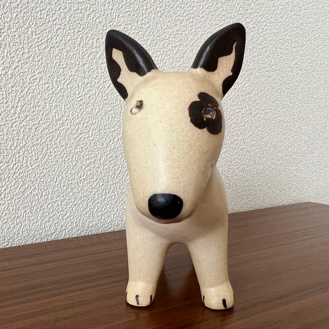 リサラーソン ケンネルシリーズ ブルテリア 左のブチ 陶器 スウェーデン