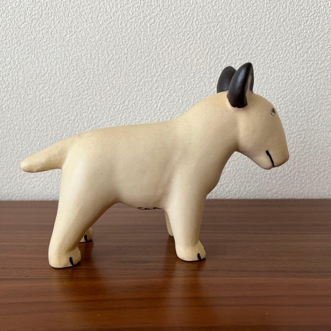 リサラーソン ケンネルシリーズ ブルテリア 左のブチ 陶器 スウェーデン