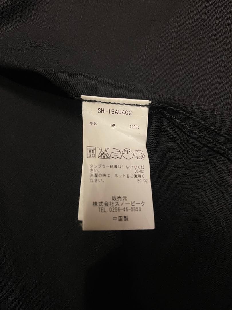  peak ジャケット シャツ 黒 L