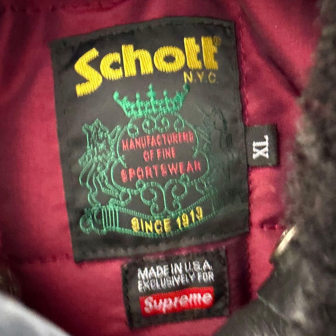 ジャケット・アウター Supreme Schott Shearling Bomber Jacket