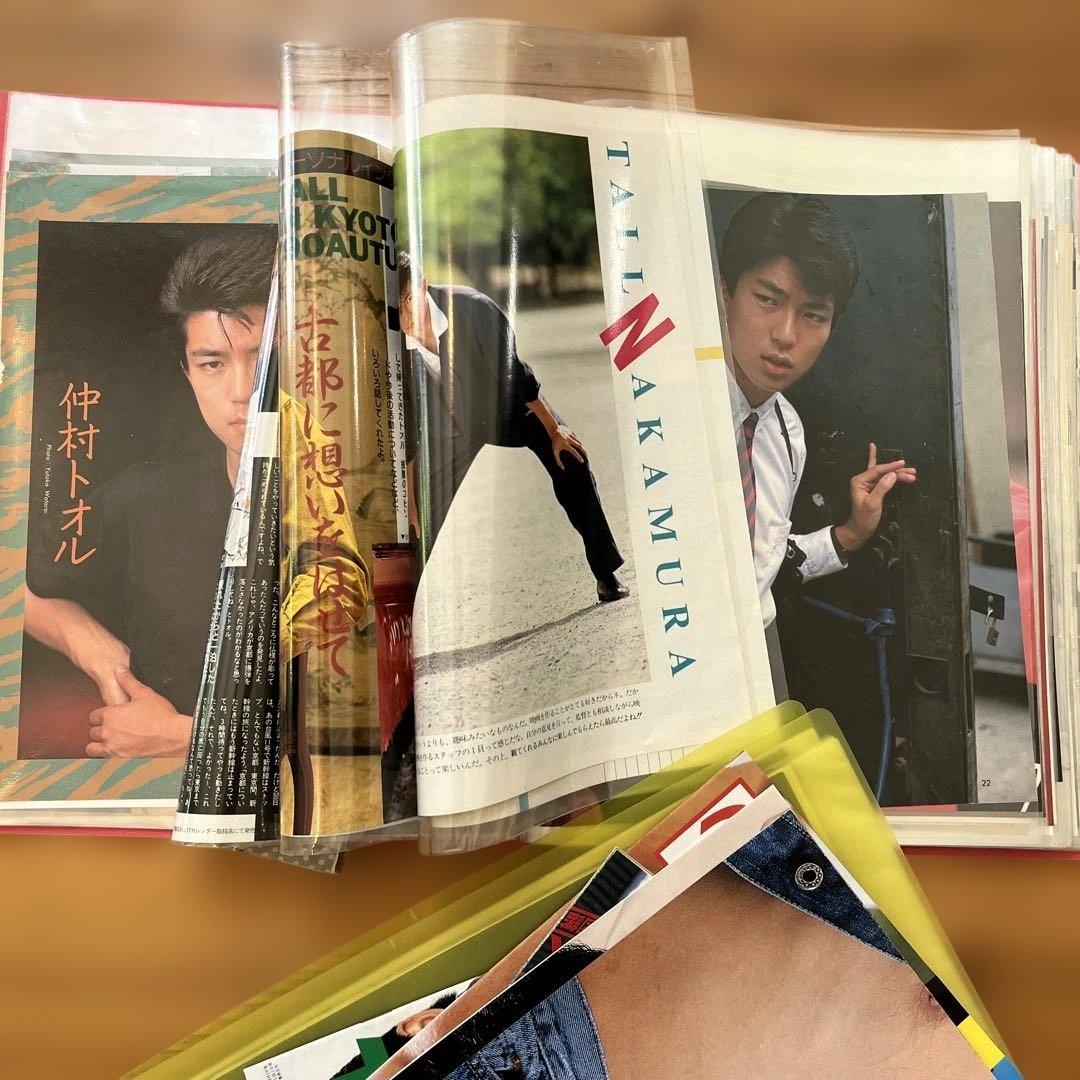 仲村トオル　切り抜き　大量　⭐︎４０ページ、60ページ　ファイル⭐︎両面　合計2冊②