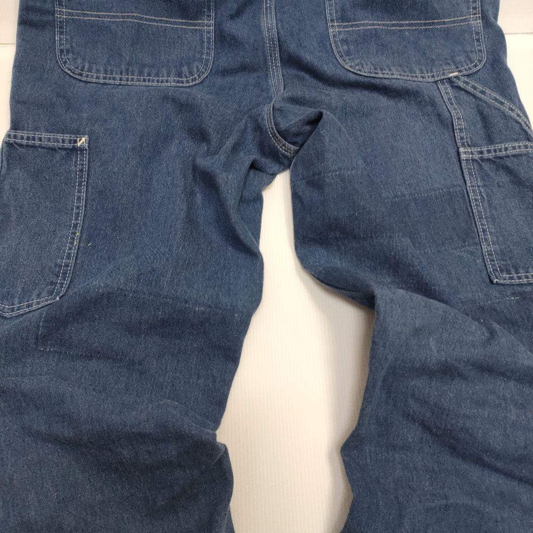 【希少】Carhartt 32x32 ワークデニムパンツメキシコ製ストレッチ濃紺