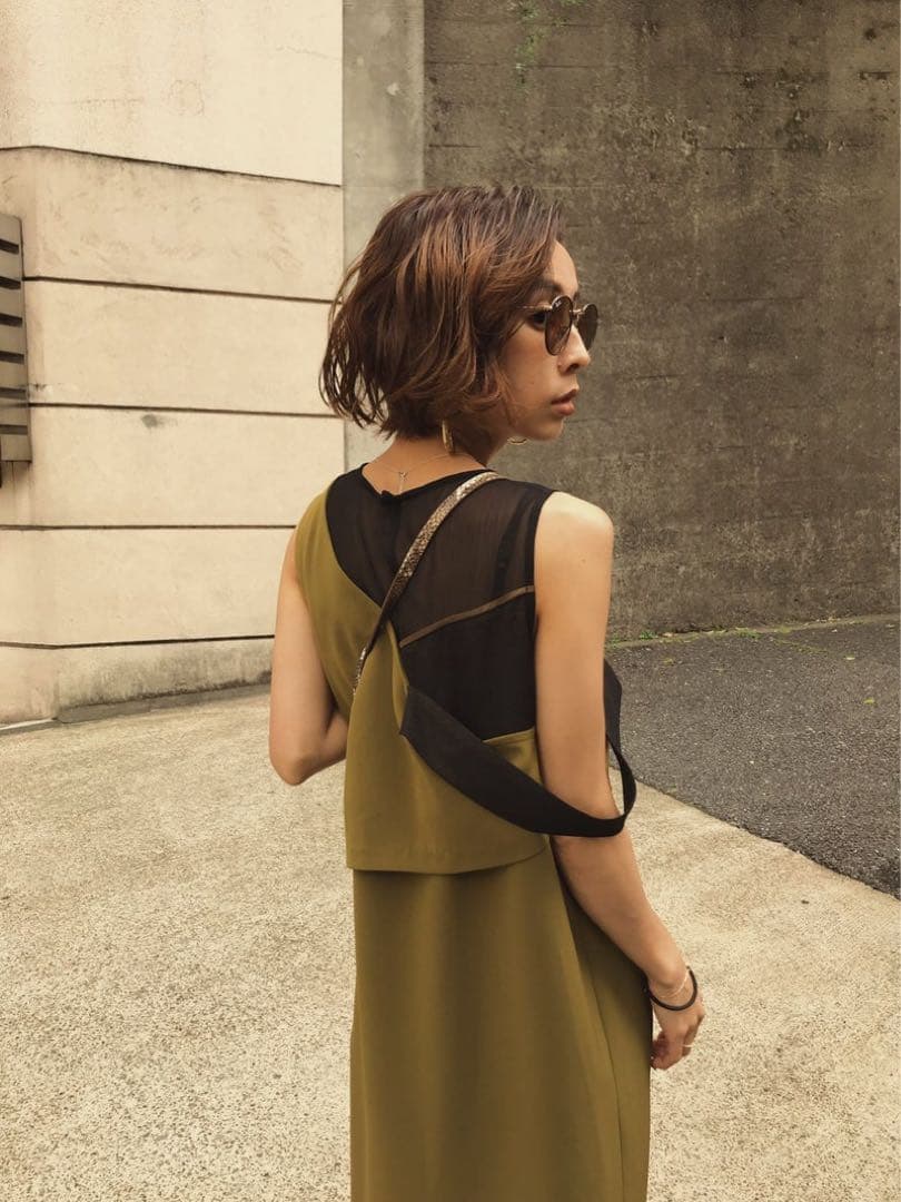ワンピース Ameri MEDI MILLEFEUILLE DRESS