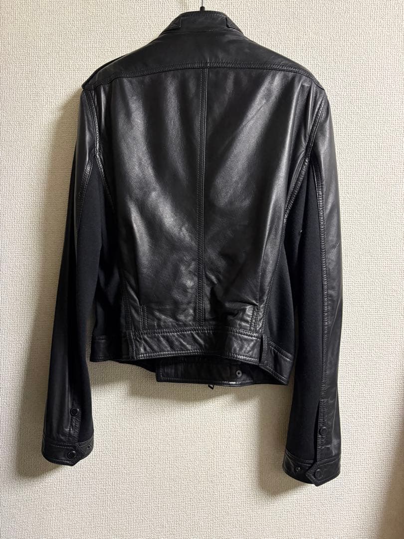 バーバリープローサム ダブルライダースジャケット レザー 48 サンローランパリ