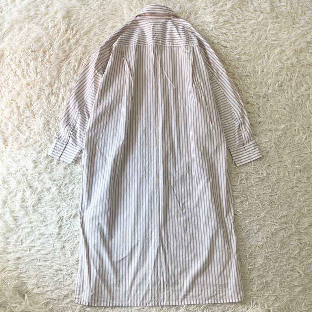 MaxMara マックスマーラ　ストライプ　シャツワンピース　40 ゆったり